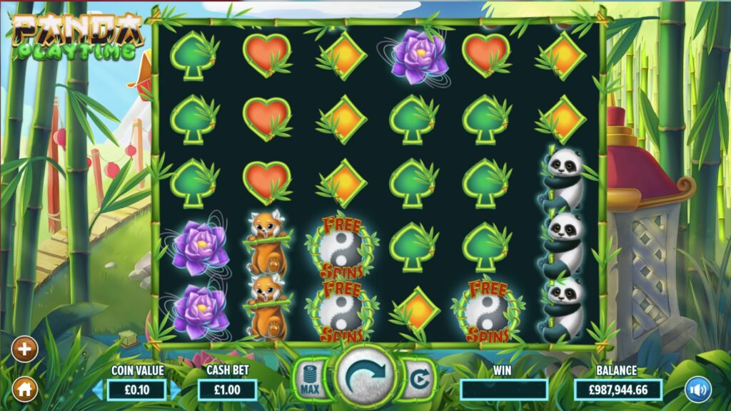 Panda playtime slot screenshot