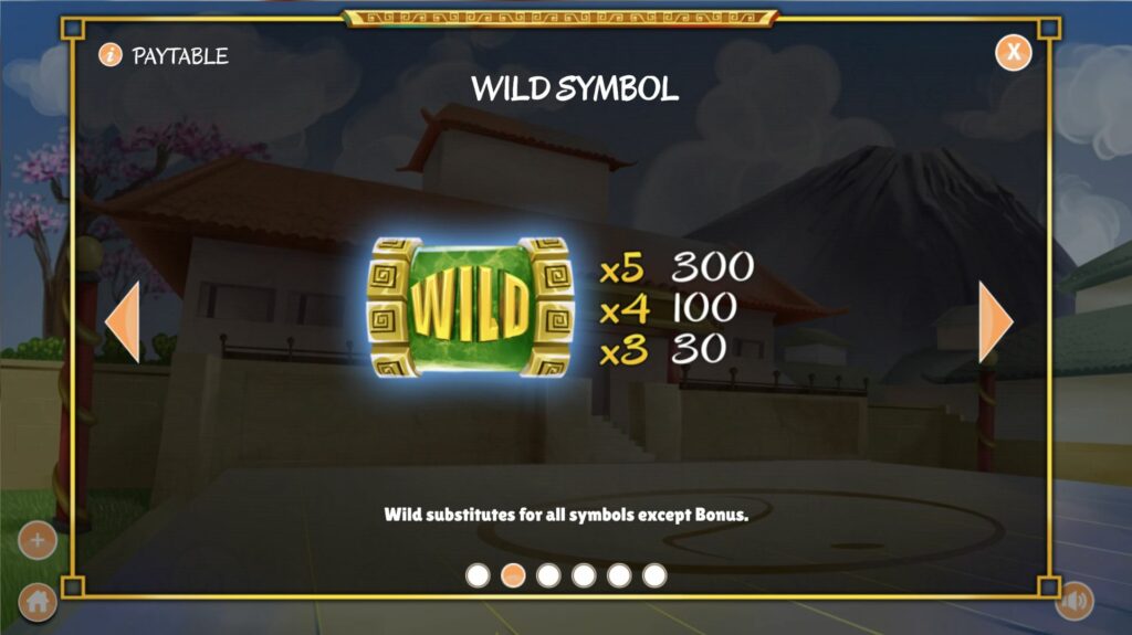 Twin Dragons Wild paytable