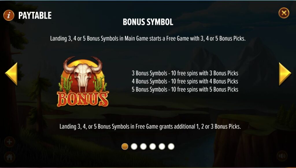 buffalo bounty bonus symbol