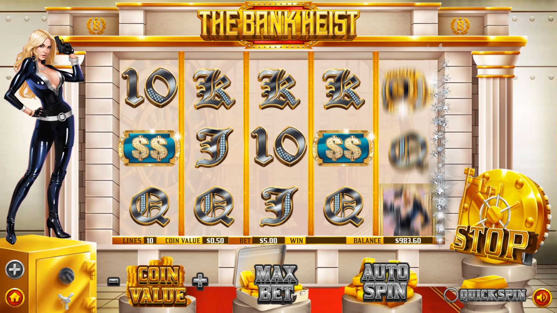 The bank heist screenshot